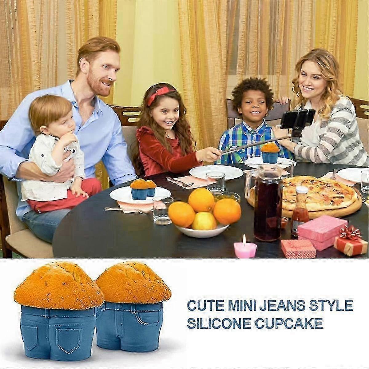 Jeans-Style Silicone Baking Cups