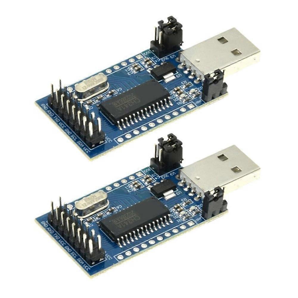 2PCS CH341A Programmer Module USB to UART IIC TTL ISP EPP/MEM Parallel Port Converter Onboard Operating Indicator