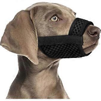 Muilkorf voor honden, zacht, verstelbaar, ademend. Voorkomt blaffen, het inslikken van vuil en het bijten van vreemden.