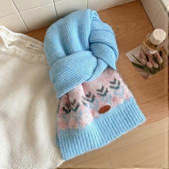 Japanse wollen sjaal voor dames, met een geleidelijke kleurverandering, geschikt voor de herfst en winter. Warme, veelzijdige sjaal met een stijlvolle uitstraling en een dikke textuur.