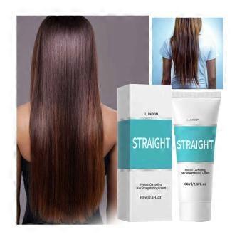 Protein Correcting Hair Straightening Cream for Curly Hair, Silk & Gloss 3-in-1 Treatment, 60ml