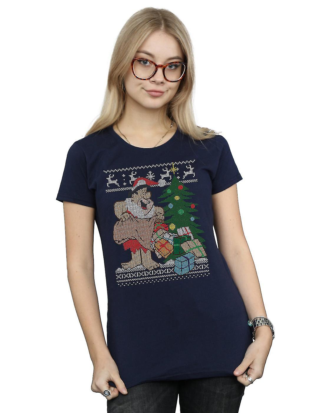 The Flintstones Women's Christmas Fair Isle T-Shirt