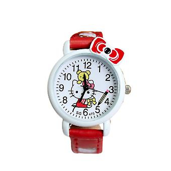 Veeki Child Learning Time Quartz Watch, tecknad 3d Strap, läs Time Study Time Todder Watch, dagis Lär dig tid Klockorred