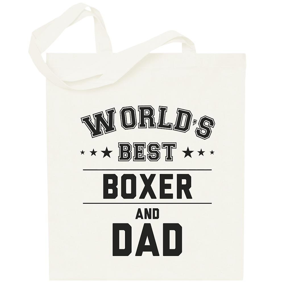 Worlds Best Boxer And Dad Totebag