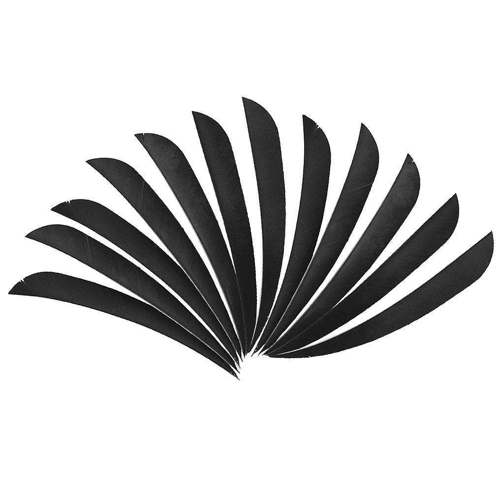 12pcs 3inch Bogenschießen Pfeil Truthahn Federn Fletchings Flügel Dunkelgrün