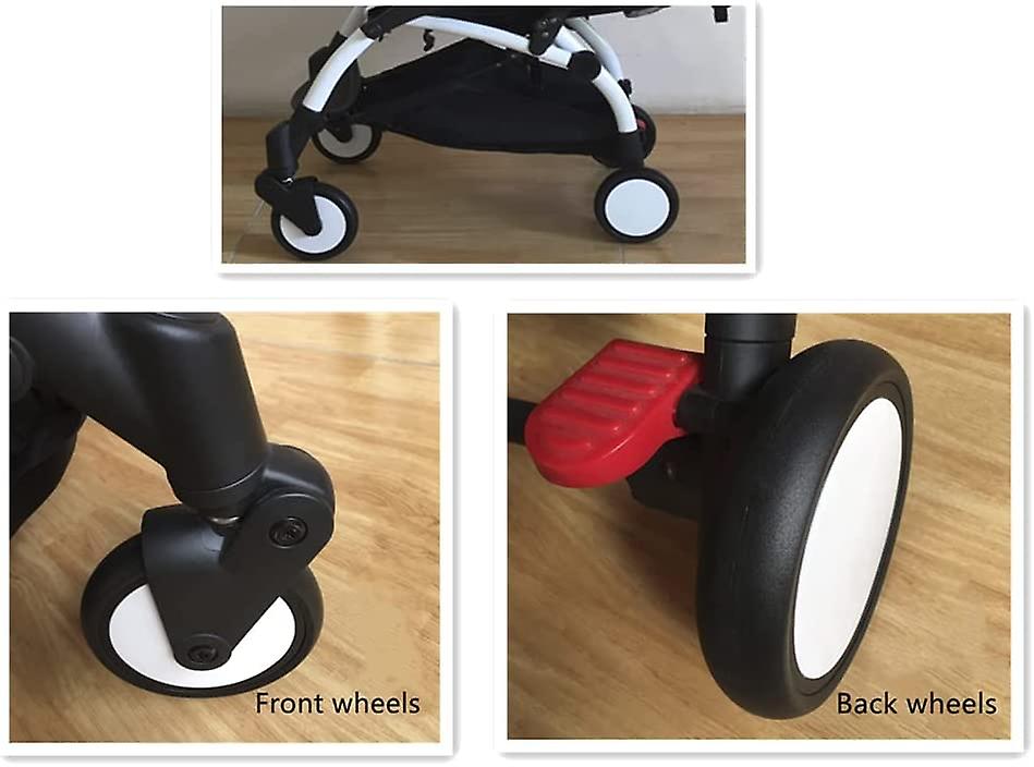 Rubber Wheels Baby Stroller Replacement Front/Rear Wheels Yoya