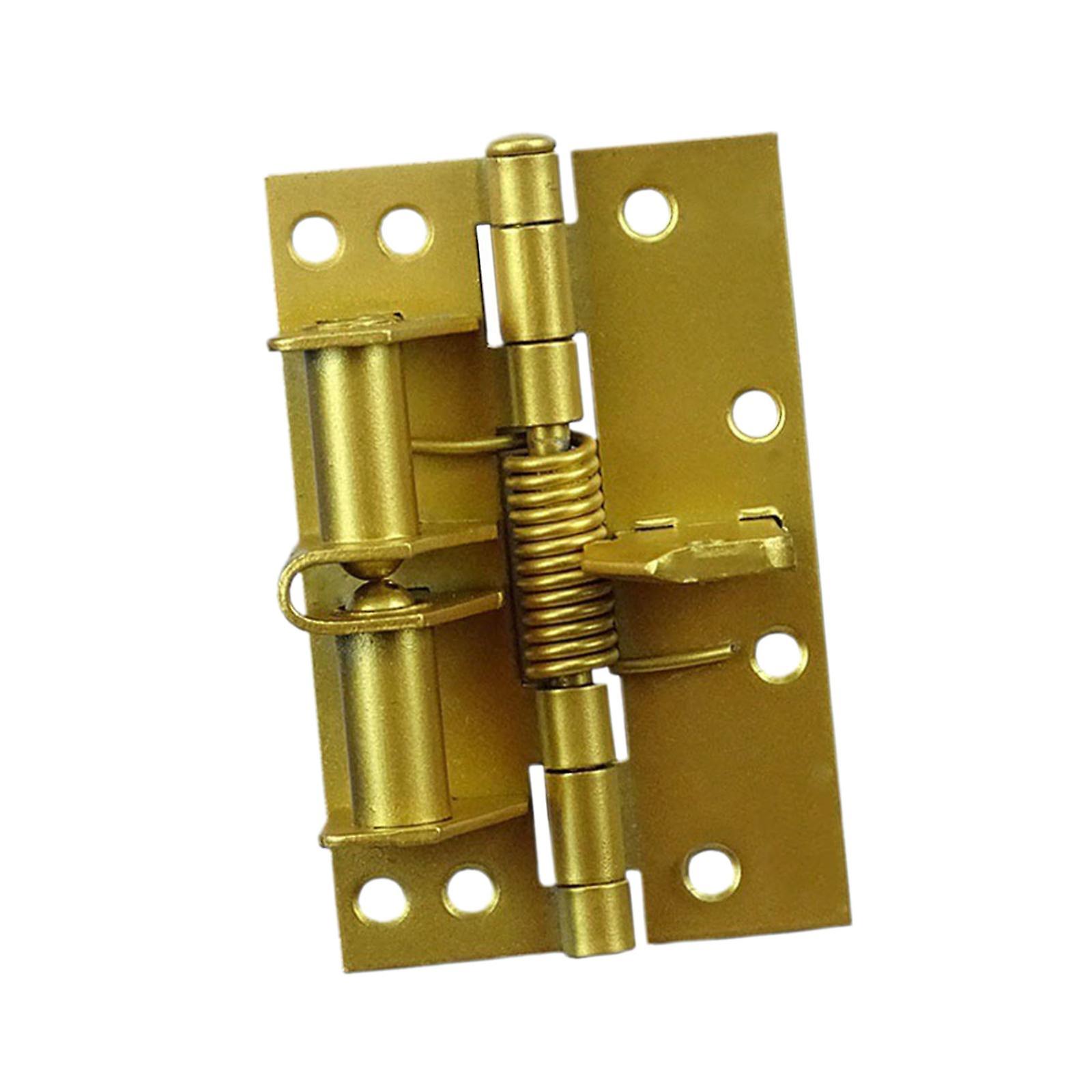 Spring Door Hinge Self Closing Screen Door Cabinet Wooden Door Drawer Closer Silver
