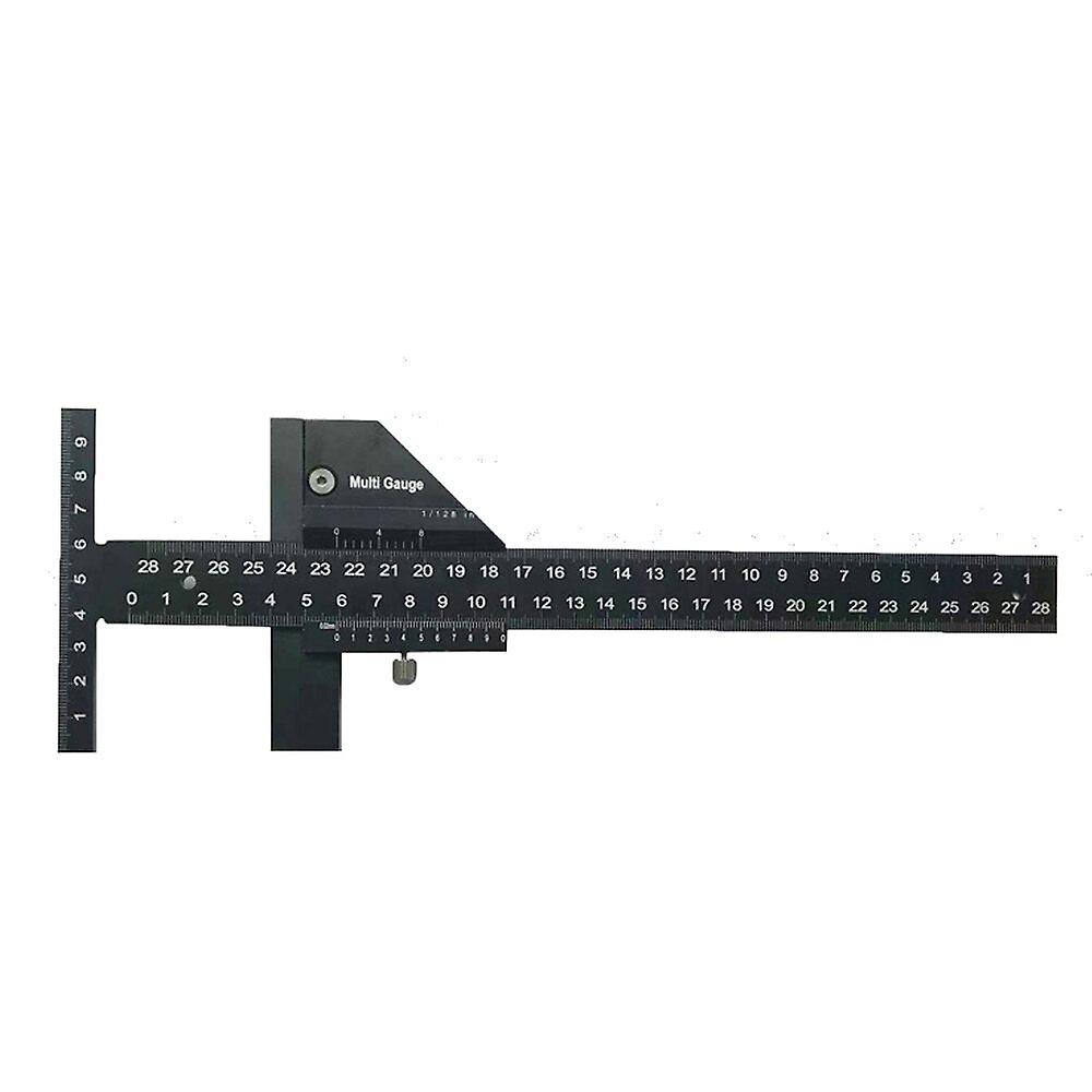 Multi Woodworking Sliding Gauge Aluminum Alloy Scribe Ruler Depth Gauge T-square Scribing Measuring Tools Marking Gauge T Ruler