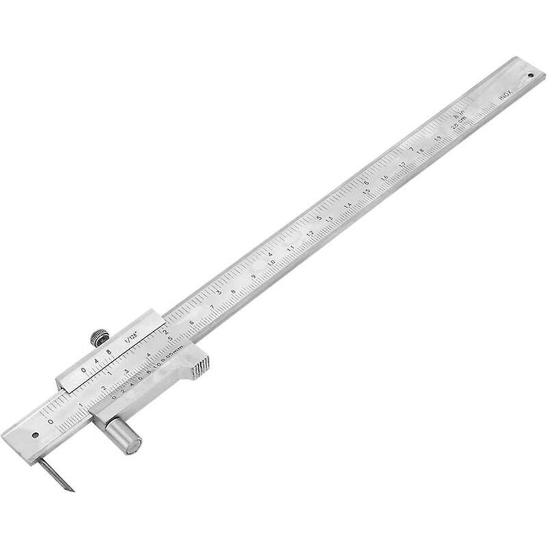 0-200mm Marking Caliper With Parallel Marking Gauge Ruler Carbide Row
