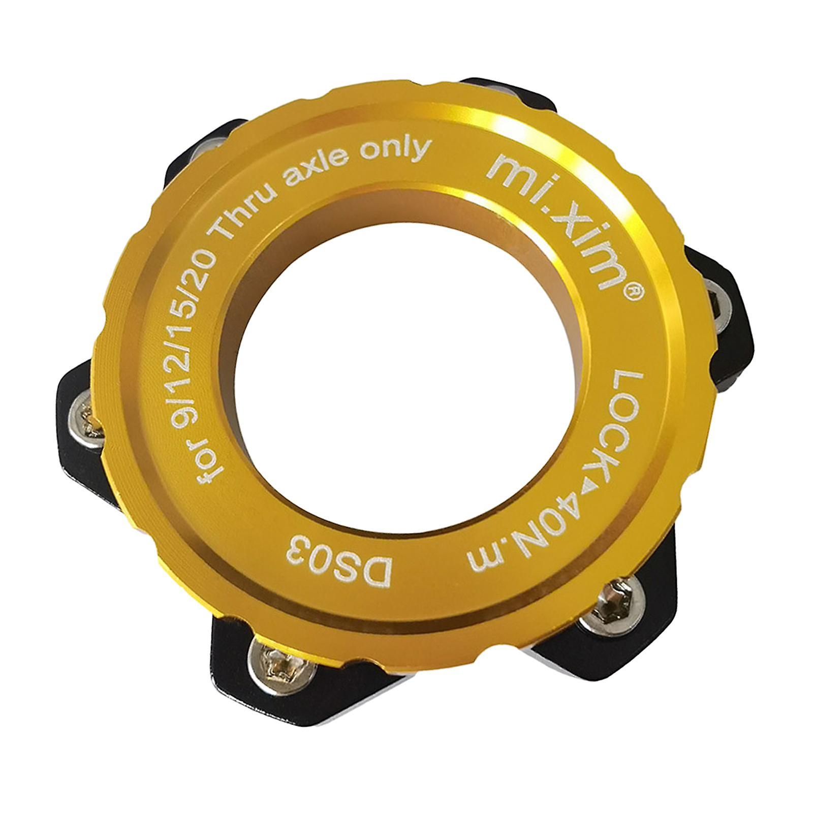 Hub Center Lock Adapter Hub to 6-hole Disc Thru Axle Hub  Golden