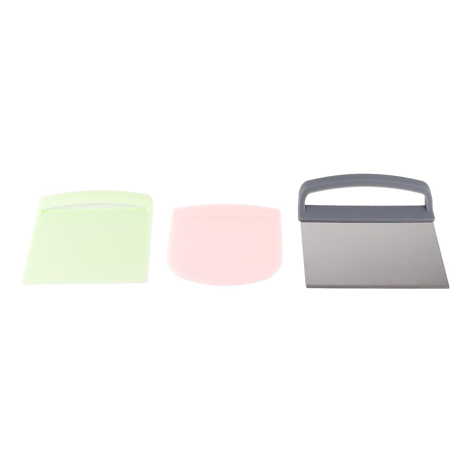 3pcs Dough Scraper Multipurpose Food Grade Safe Dough Cutter for Dough Cake Bread