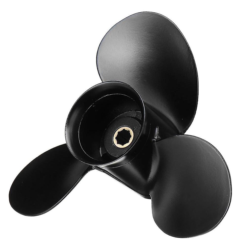 Aluminum Boat Outboard Propeller 9x10 1/2 8 Spline Tooth 3 Blade Propeller For Mercury 6-15hp 48-82
