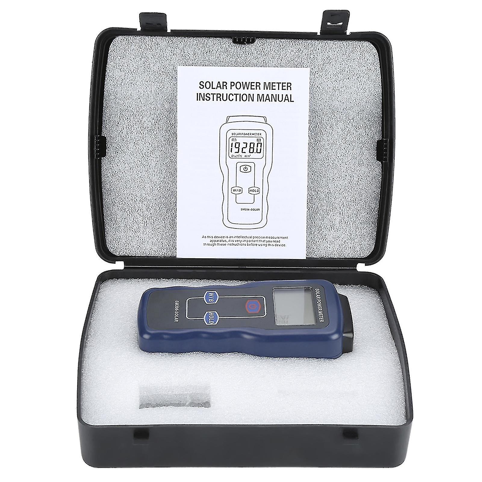 Sm206 Digital Solar Power Meter Sun Light Radiation Measuring Testing Instrument