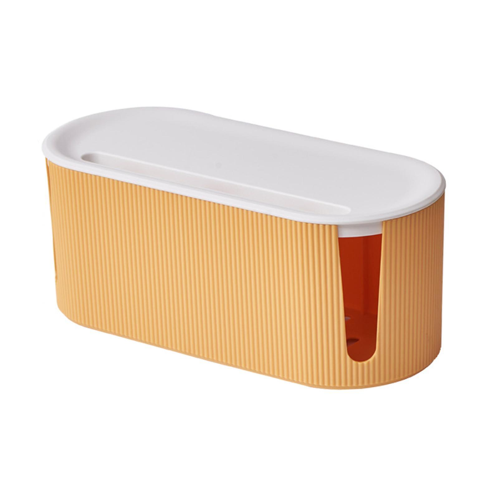 Power Strip Storage Box Multifunctional Safe Good Hardness Desk Heat Dissipation Cable Management Box For Home