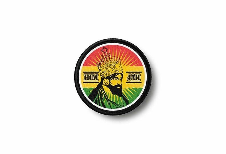 Patch Ecusson Brode Prints Thermocollant Rasta Reggae Rastafari Jah Lion