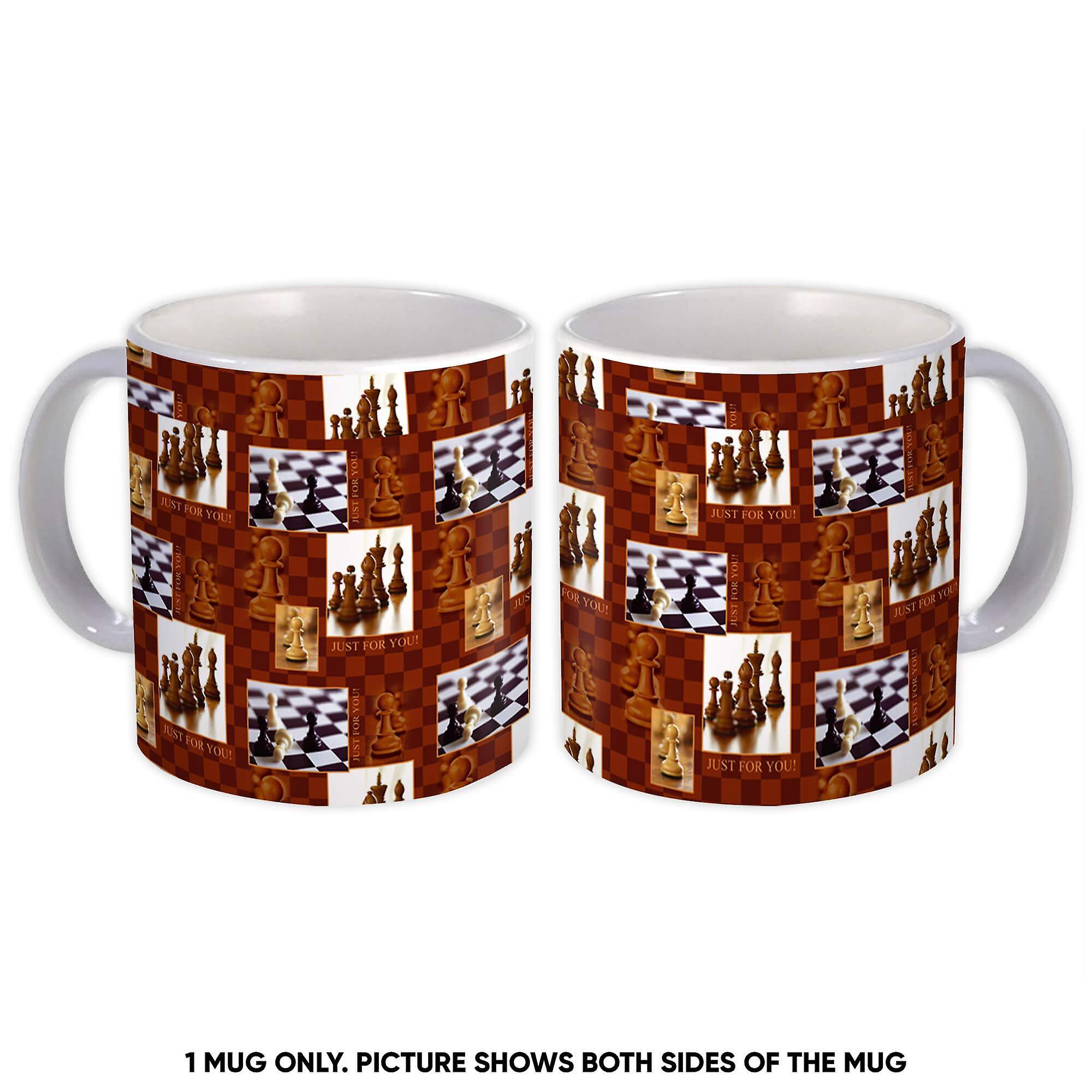 Gift Mug: Photographic Chess Pattern Chess
