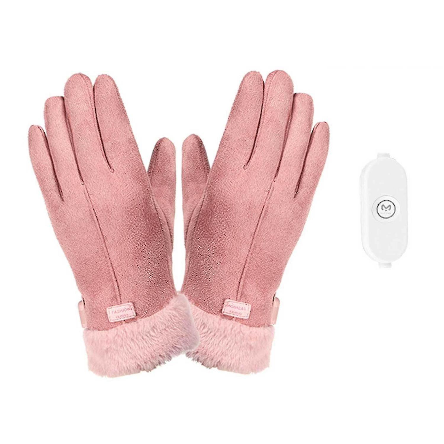 Guantes calefactables de invierno para mujer motocicleta