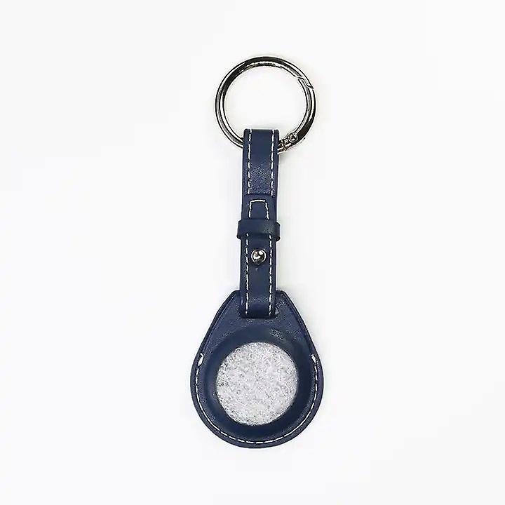Luxury multi-colored vegan leather keychain holder for Apple AirTag, with protective case
