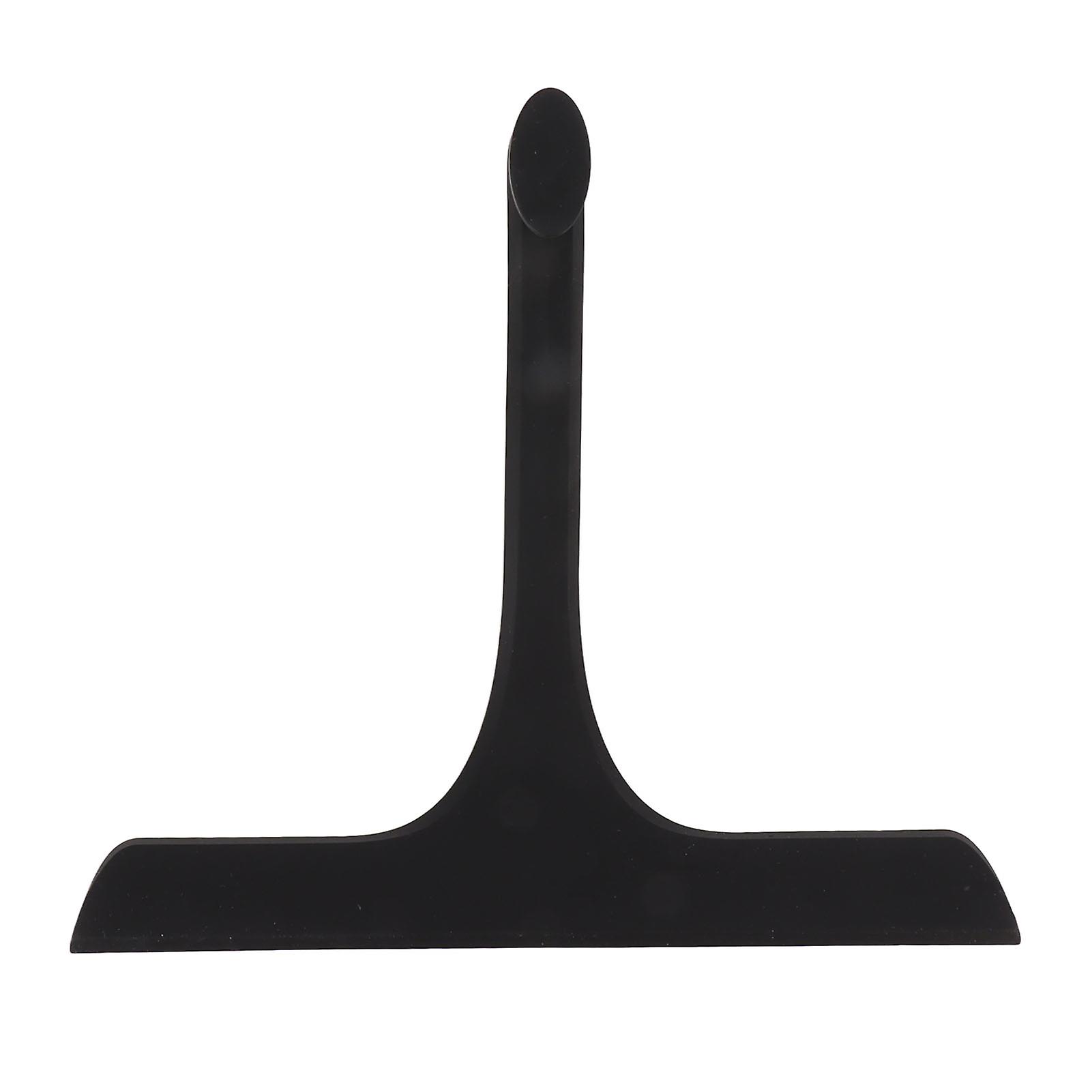 Silicone Glass Wiper with Non Slip Handle, Window Cleaner Squeegee for Bathroom Kitchen Mirror, Black, Durable and Easy to Use