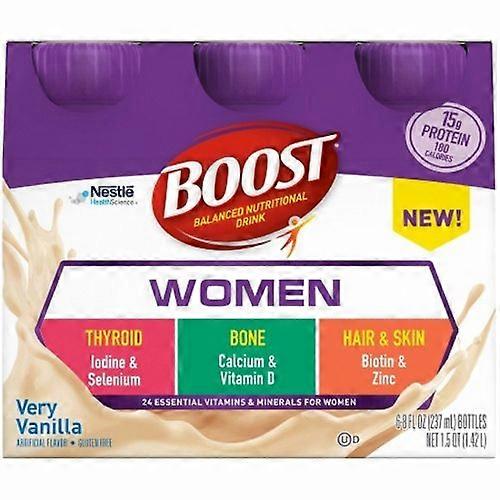 Nestle Healthcare Nutrition Boost Balanced Nutritional Drink for Women, Pack Of 6 (Pack of 1)