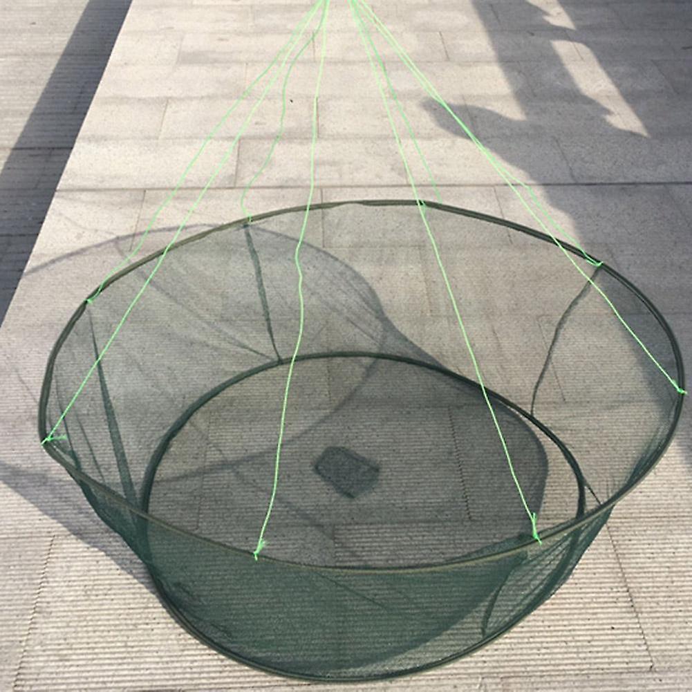 Foldable Drop Net Fishing Landing Prawn Bait Crab Shrimp Pier Harbour Pond Mesh