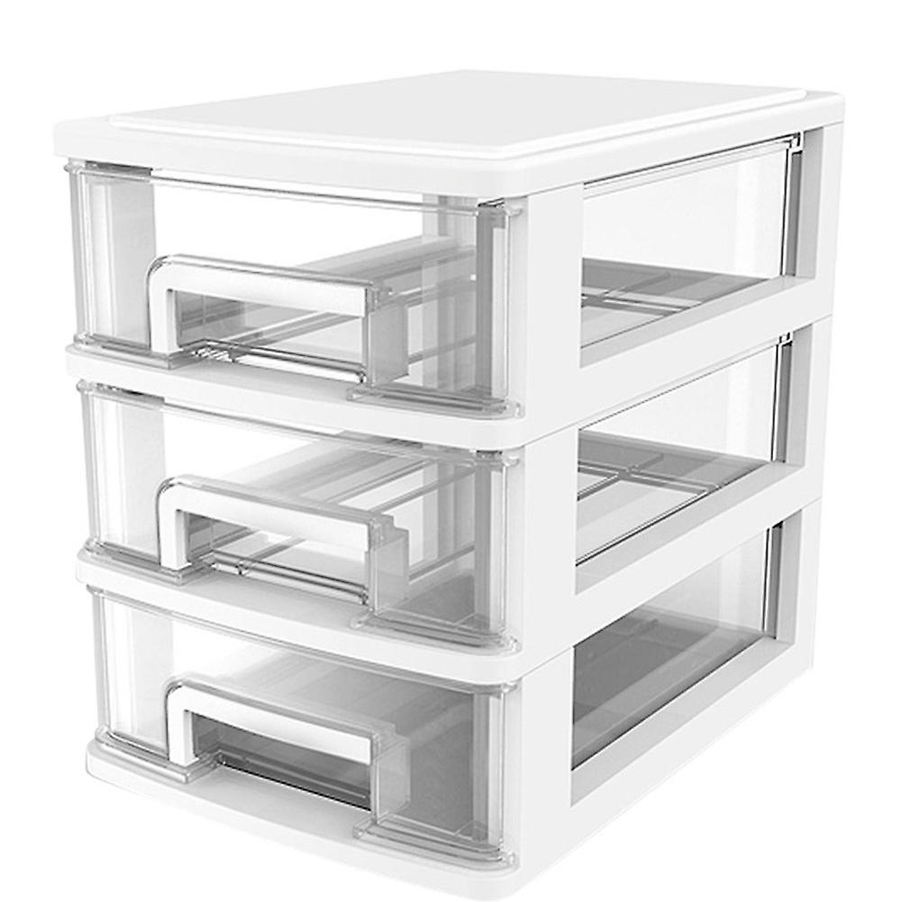 Plastic Desktop Drawer Transparent Sundries Small Objects Storage Case Organizer