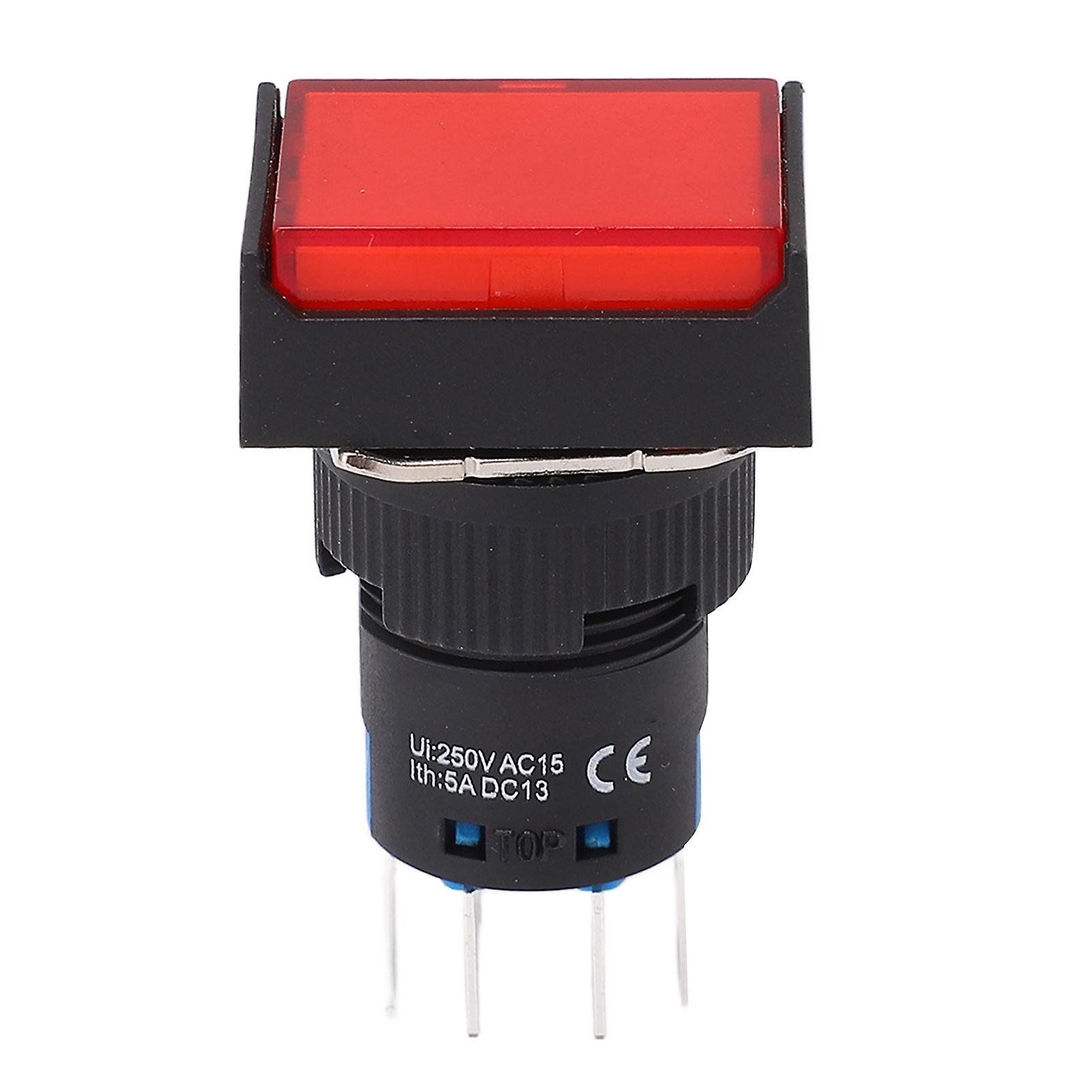 25PCS AC DC12V Button Switch with Control Light for Industrial Equipments