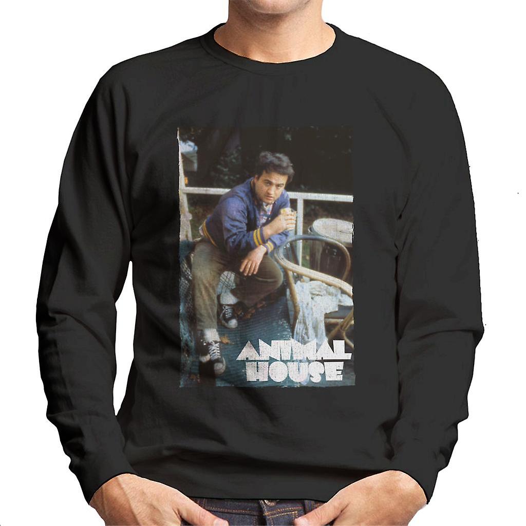 Animal House Bluto Costume Sweatshirt – John Belushi College Crew Neck – Blue