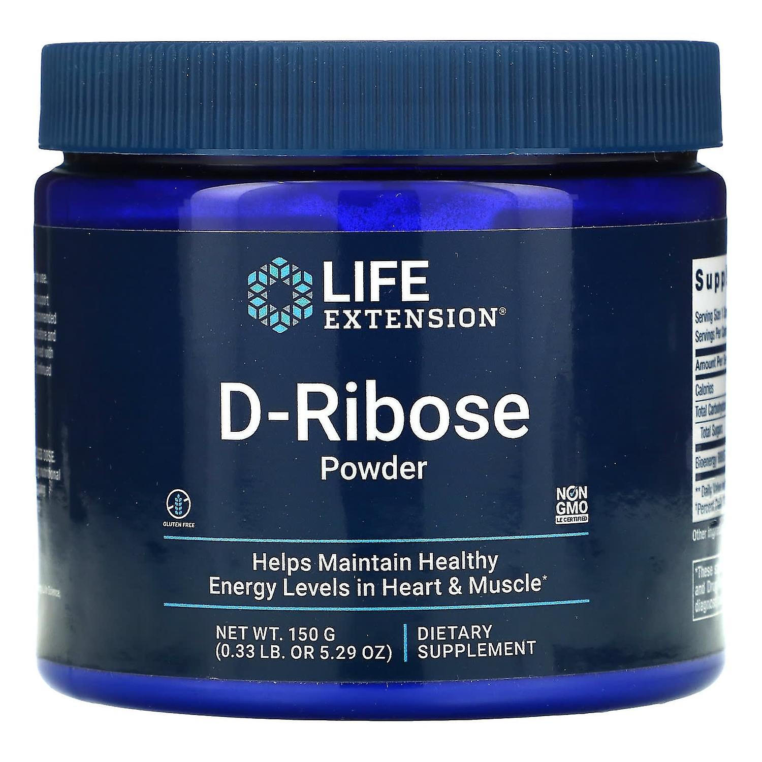 Life Extension, D-Ribose Powder, 5.29 oz (150 g)