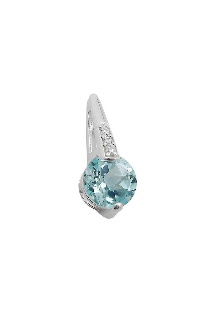 Pendant Blue Zirconia Silver 925 - Gl90407