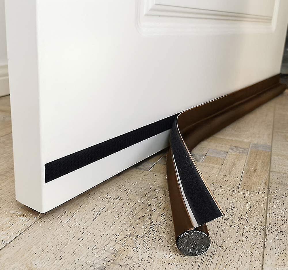 Brown 30" Adjustable Door Draft Stopper Seal Strip