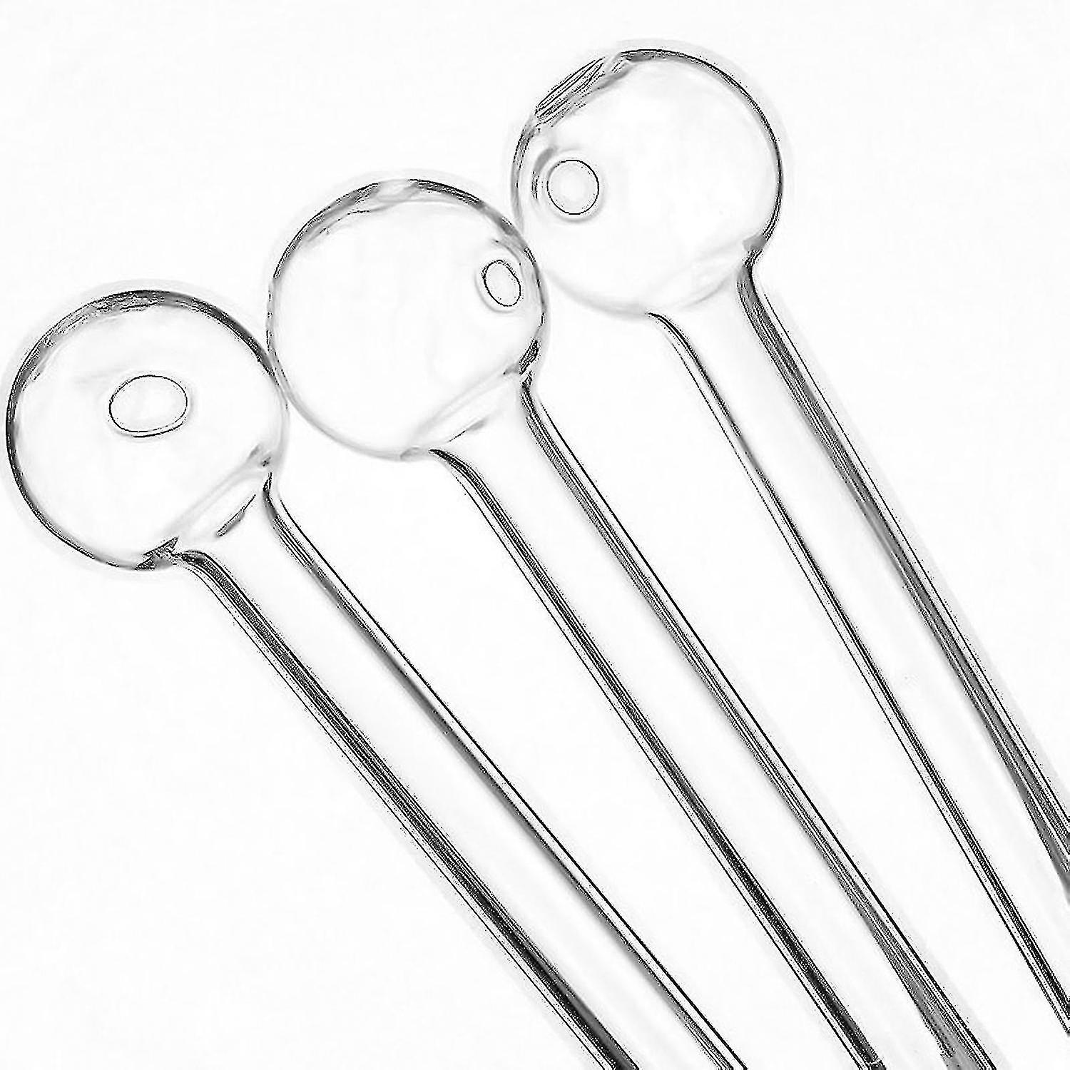 2023 New Hot 10 Pcs Glass Pyrex Drinking Straws Pack Round Head Design Reusable Ecofriendly