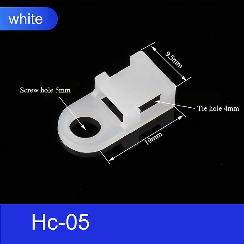 30pcs מחזיק חגורה מתגלגל HC אוכף ניילון חומר כבל אבזם עניבה חוט קליפ