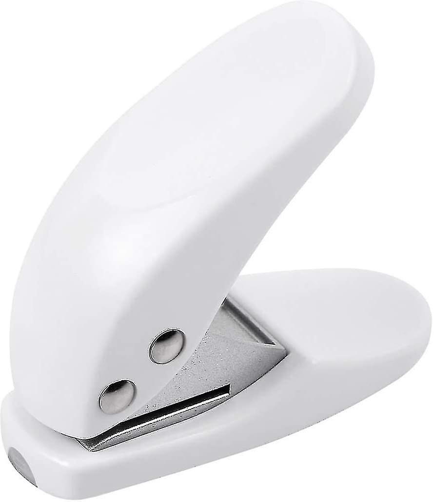 Mini Hole Punch, Single Ring Paper Punch (2 Pack, White)