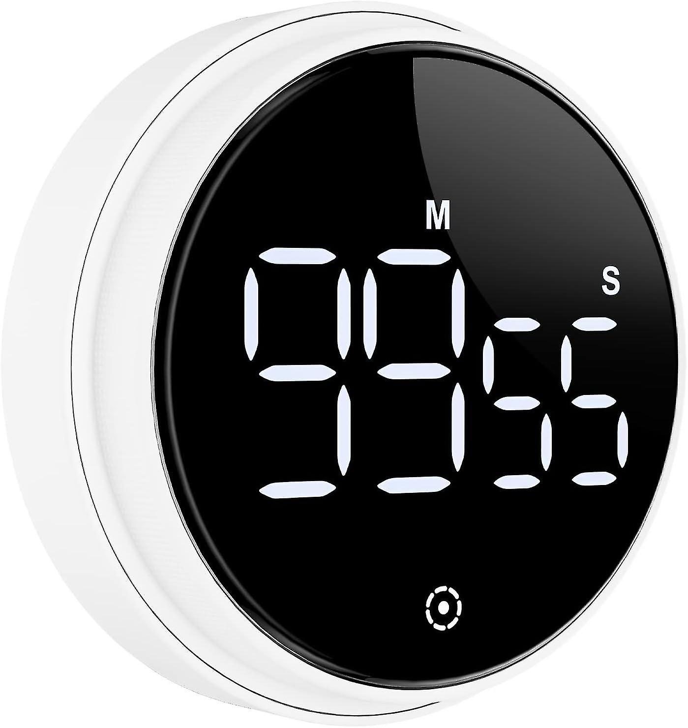 Digital Kitchen Timers, Magnetic Countdown Timer with LCD Display, 3 Adjustable Volume and 2 Brightn