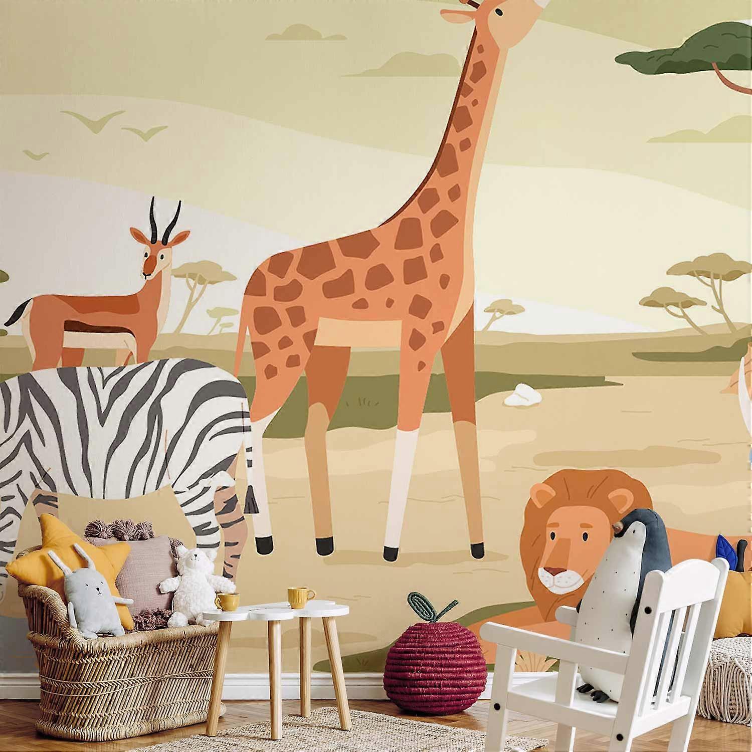 Wall Mural - Animals From Jungle Vector Illustration