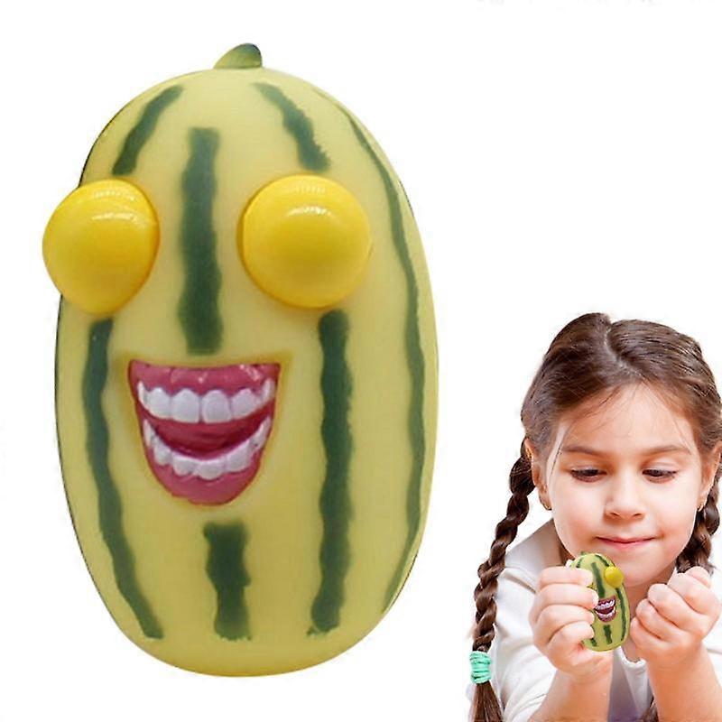 ハロウィーンのスクイーズ感覚のおもちゃスイカの形のおもちゃ飛び出す目でスイカのおもちゃを絞る大人のための跳ねるスイカのおもちゃ子供子供男の子