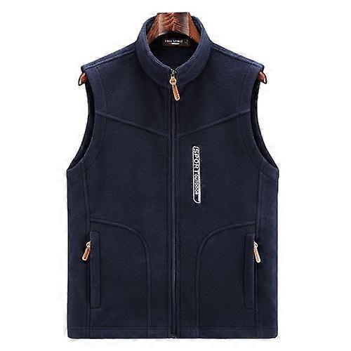 מידות גדולות אפוד פליז לגברים ז'קט תרמי מזדמן