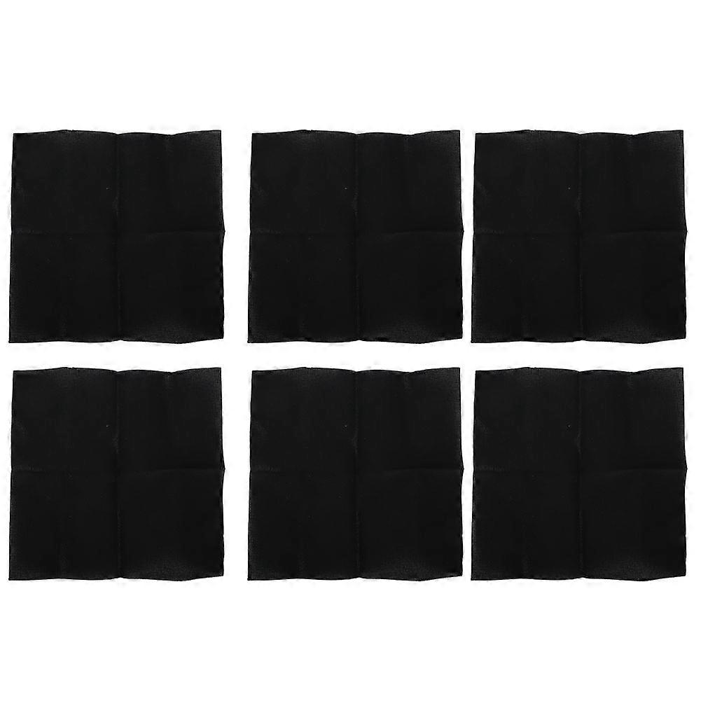 Cross Stitch Fabric Cotton Hand Knitting Mesh Cloth 14 Ct For Diy Embroidery Carpet Rug Making Black020 Model 6 Sheets