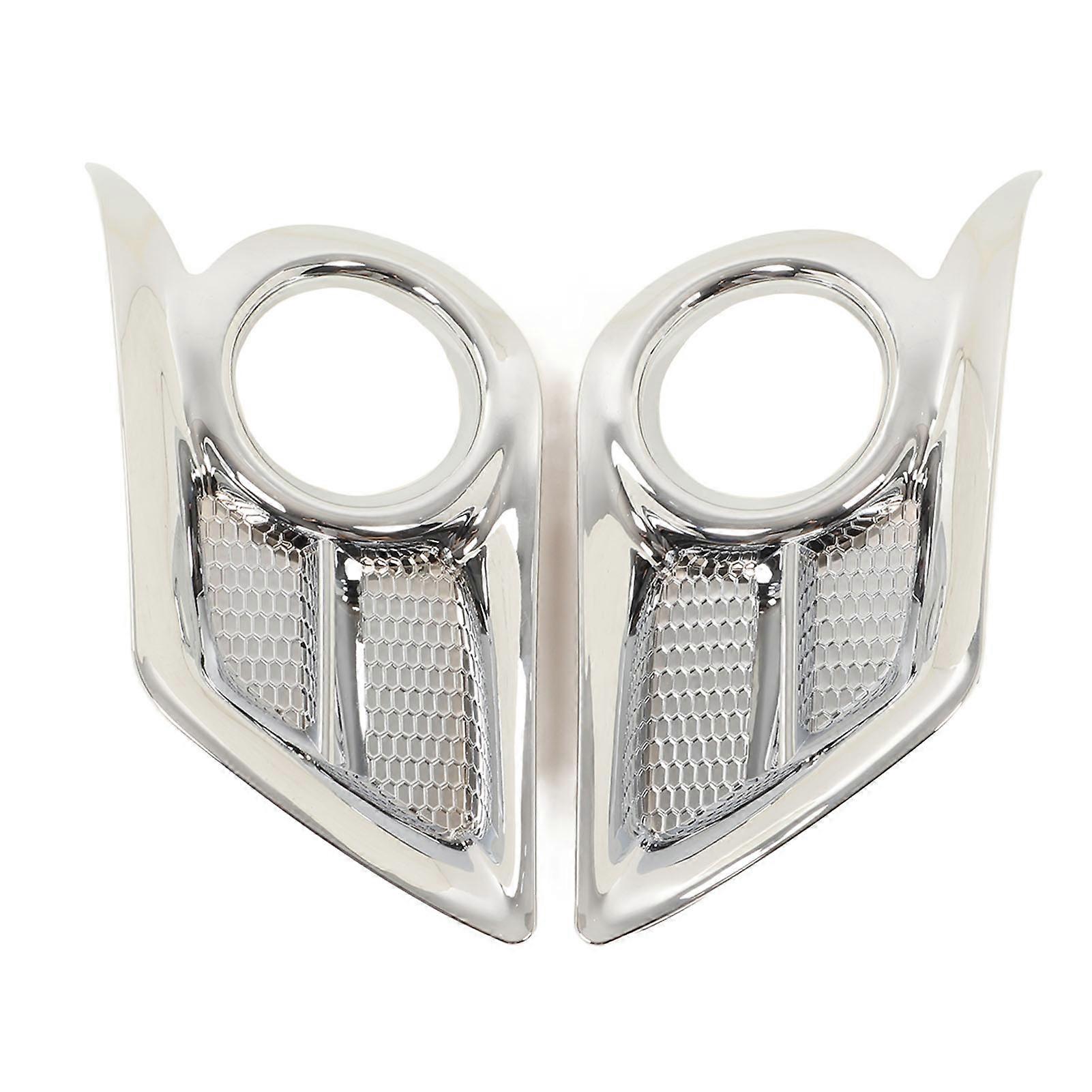 2PCS Front Fog Light Trim Sticker Exterior Decoration Replacement for Hilux Vigo Champ 2012