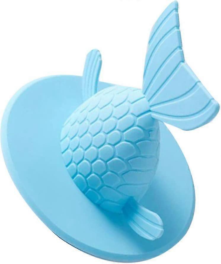Wannenstopper-Steckerabdeckung Recycelbare Fischform Badewannenabflussstopfen Ablassstopfenabdeckung für Badezimmerwäsche 14cm-Yvan