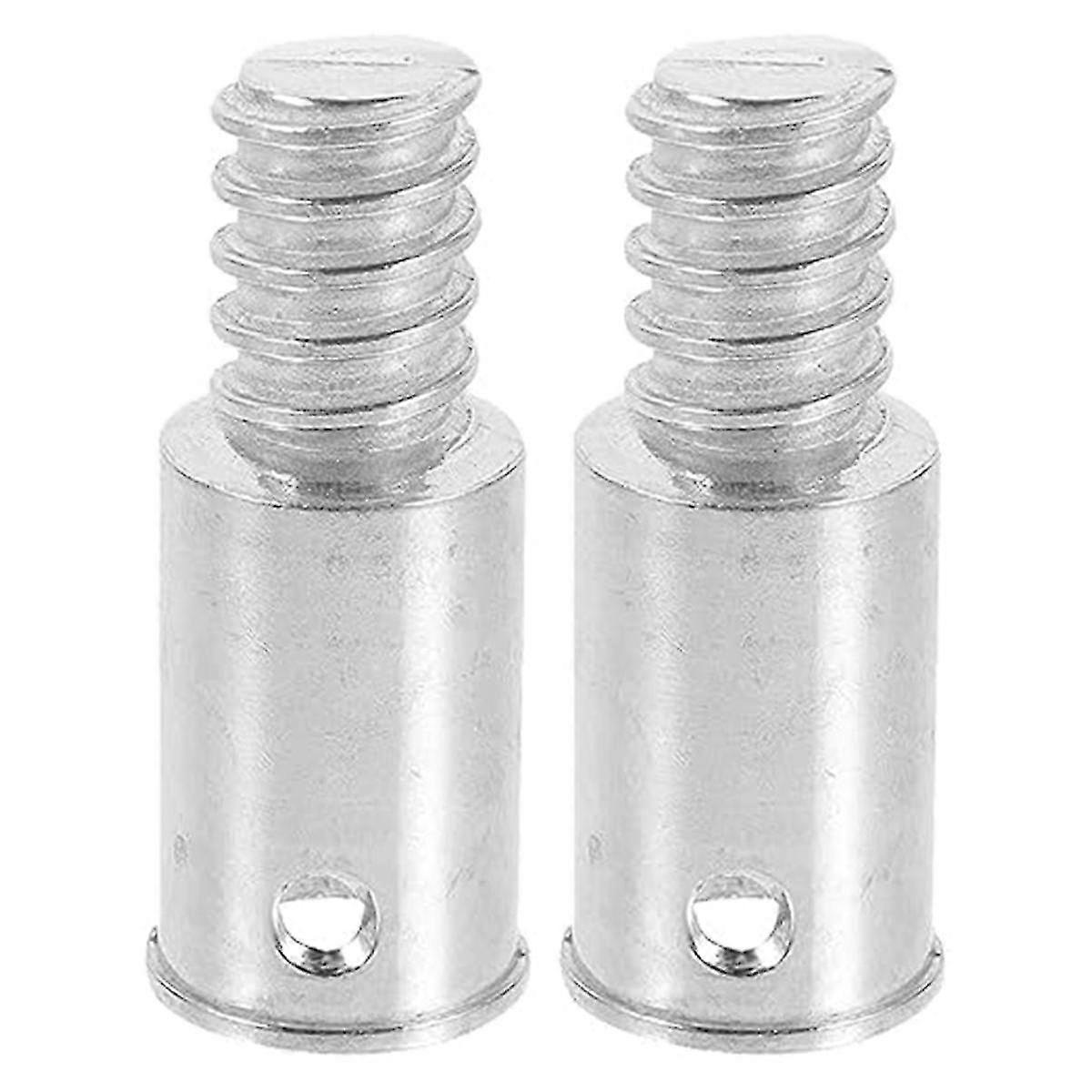 2Pcs Threaded Tip Replacement Repair Kit,Aluminum Threaded Handle Tips for 0.72 Inch Wood or Metal P