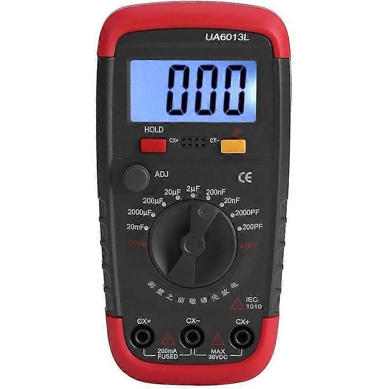 Professional Digital Capacitance Multimeter Capacitor Tester with LCD Backlight and Safety Case with Display