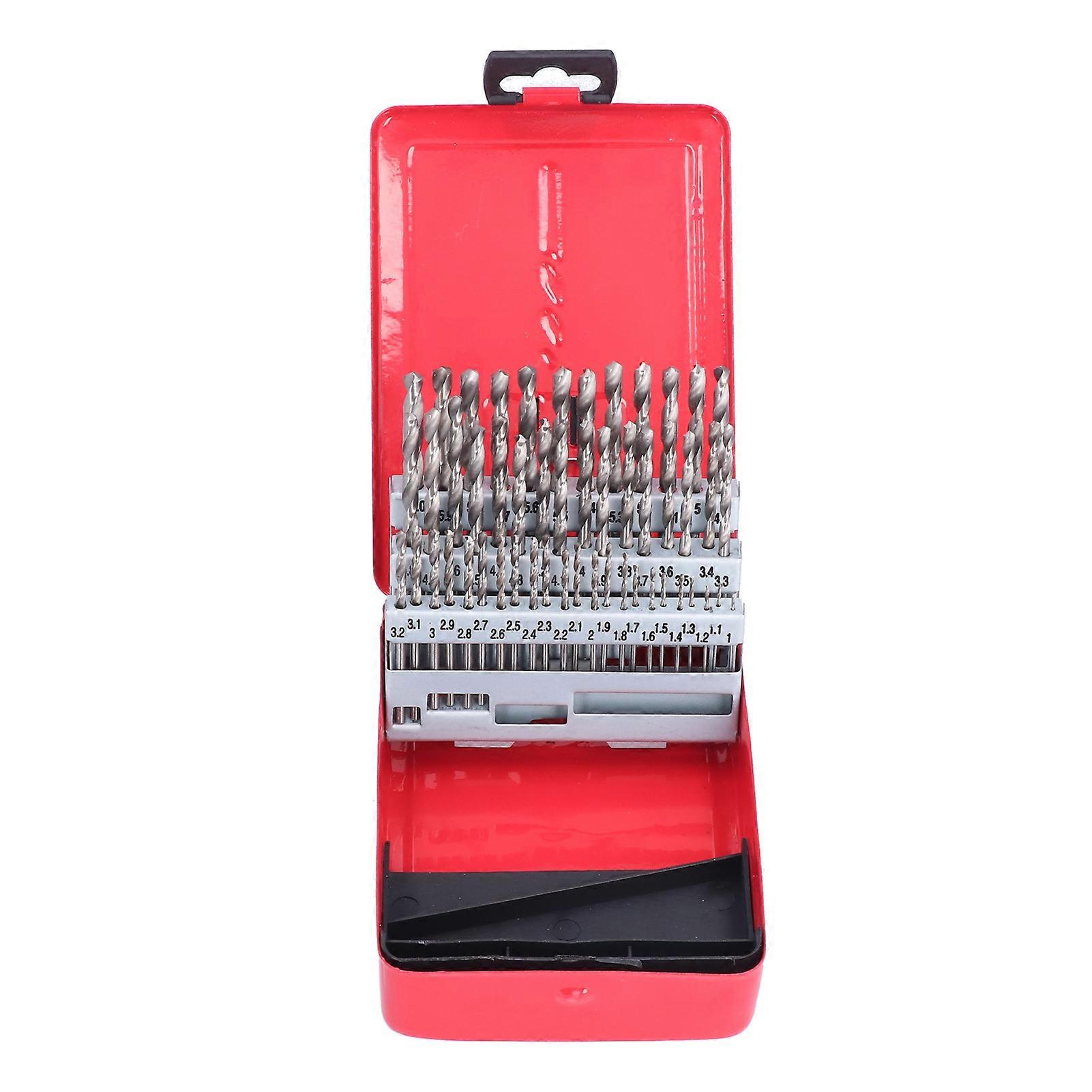 51pcs Drill Bits Sets High Speed Steel Long Lasting Drilling Tool for Mechanical Processing