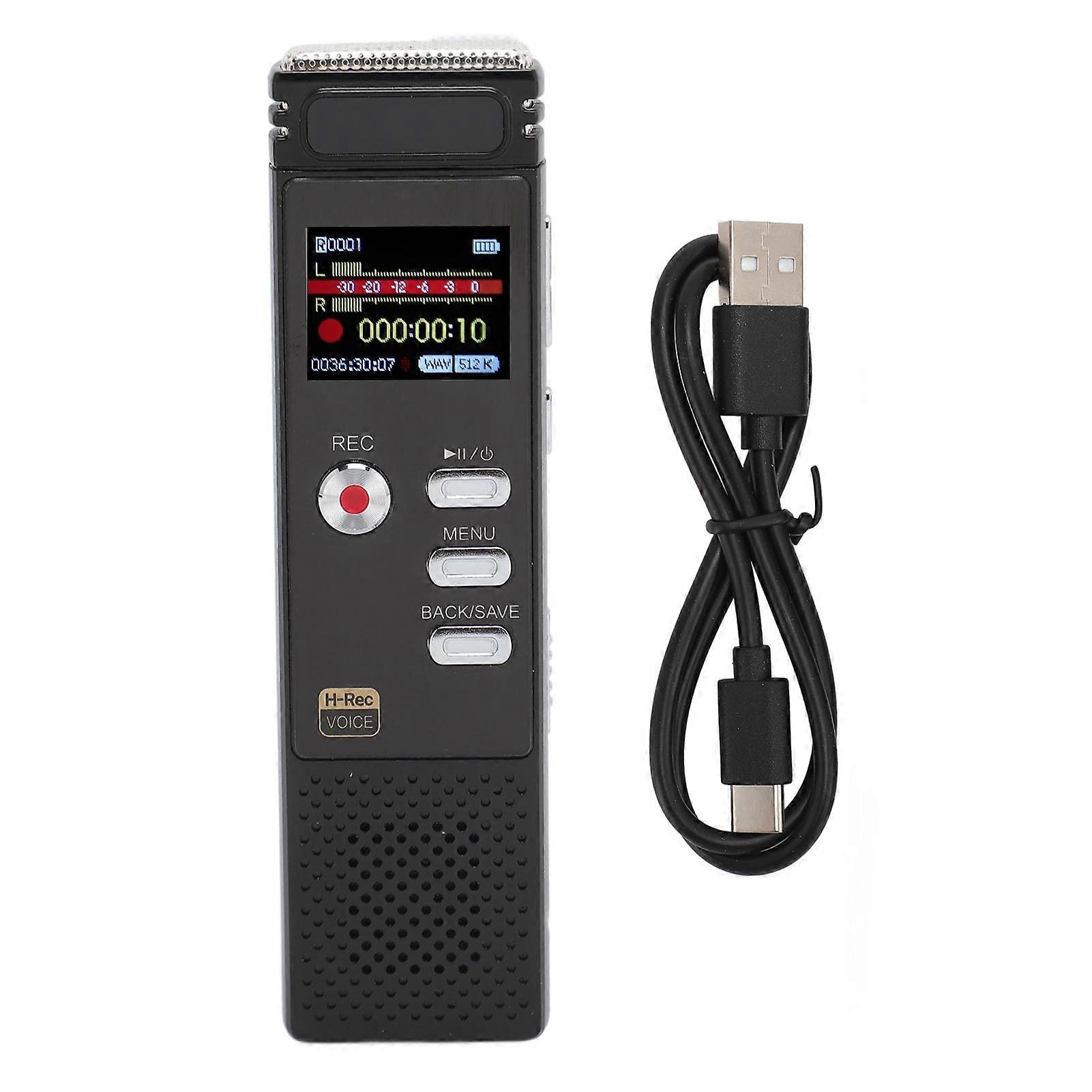 Digitale Voice Recorder Voice Activated Noise Reduction MP3 Player Recorder Één Knop Opname Geluidsrecorder Apparaat 16G