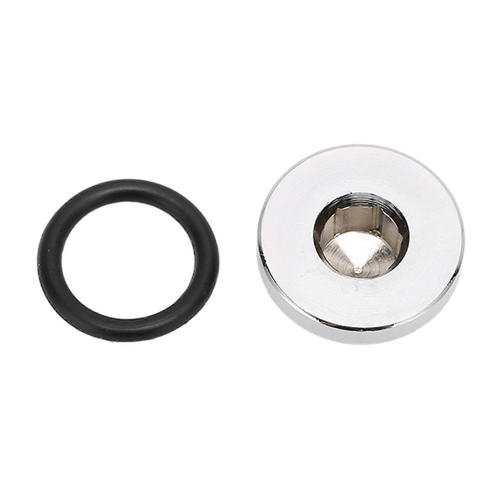 Water Cooling Compression Fitting Computer Water Cooling System G1/4 Thread Hexagonal Brass Ultra Thin Water Stop Plug Silver