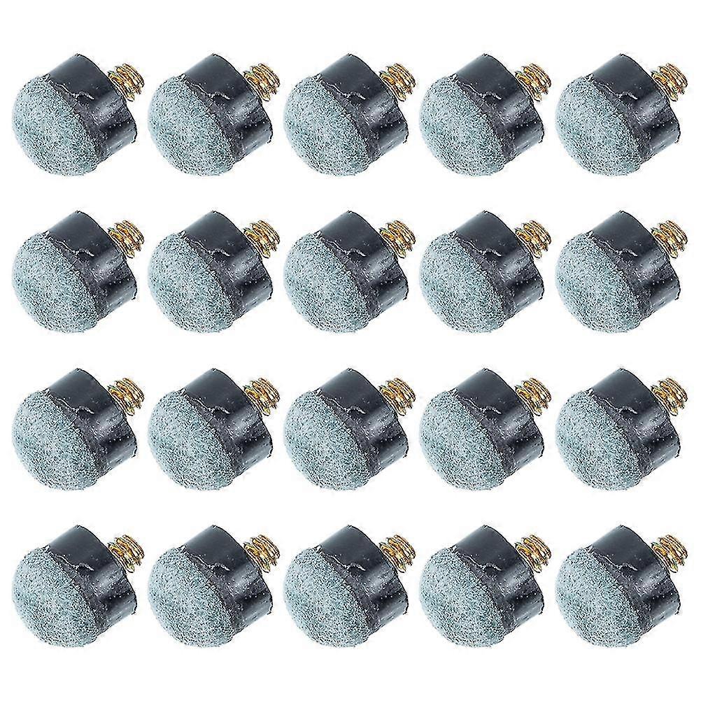 20 Pcs Pool Table Accessories Screw Tips Billiard Cue Tip Head Pool Cue Tips Replacement Screw Pool Cue Tips
