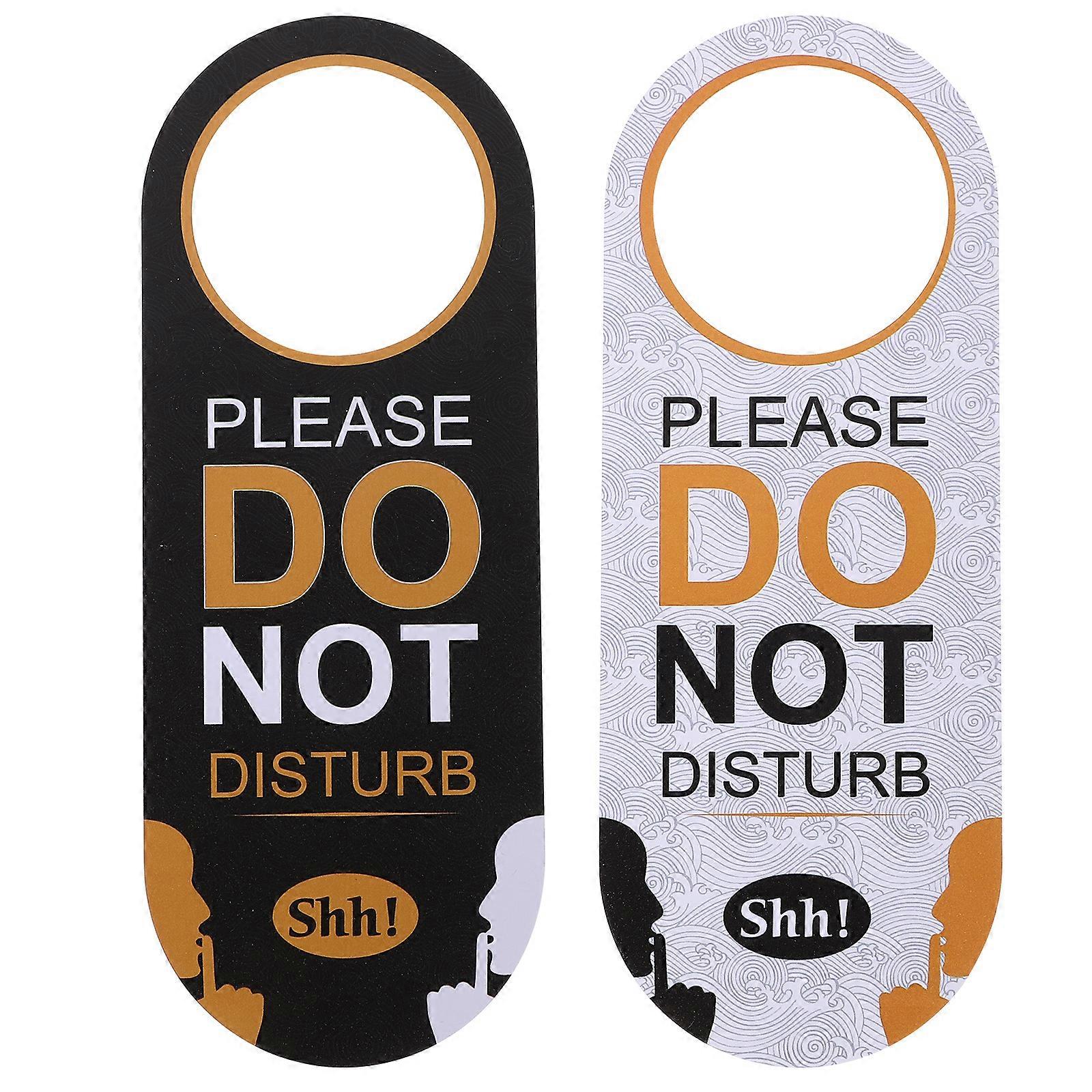 勿扰标志酒店门挂牌双面门牌吊坠门把手吊架