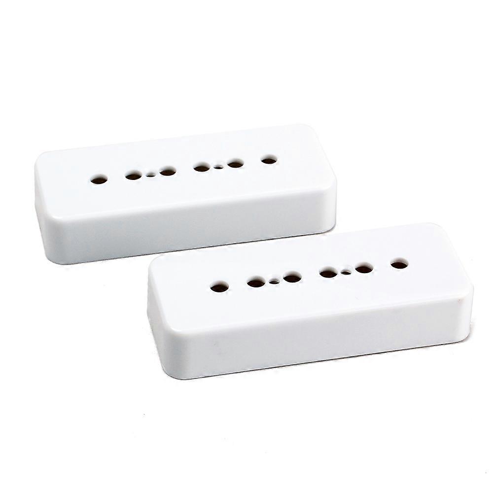 زوج من غطاء بيك آب P90 Soapbar للغيتار نمط LP 50/52mm القطب الفضاء الأبيض