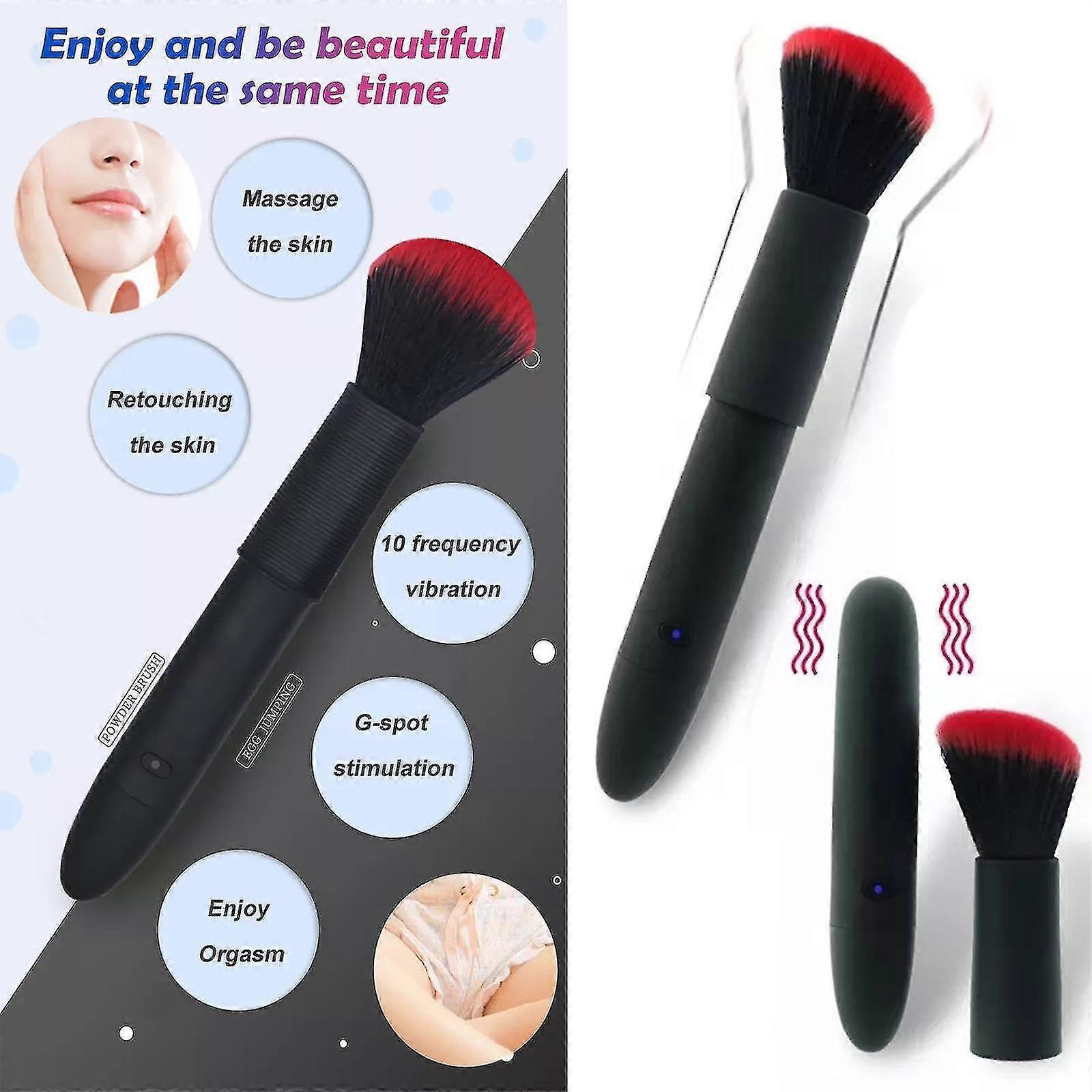 Electric Makeup Brush 10 Speed Waterproof USB Charge Vibrating